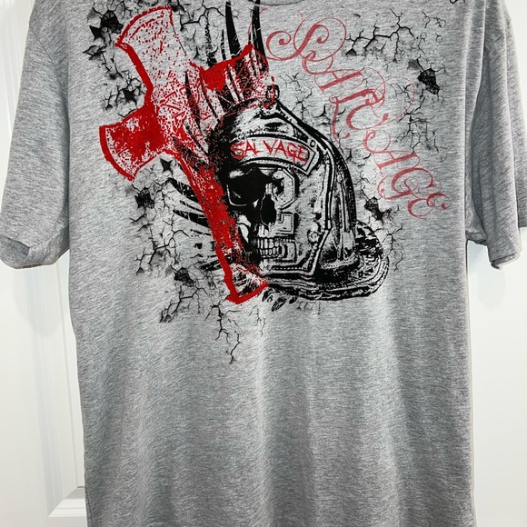Crosstitched fully involved series firefighter t shirt. NWOT. XXL. - Picture 3 of 4